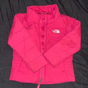 The North Face Hot Pink Quilted Puffer Jacket